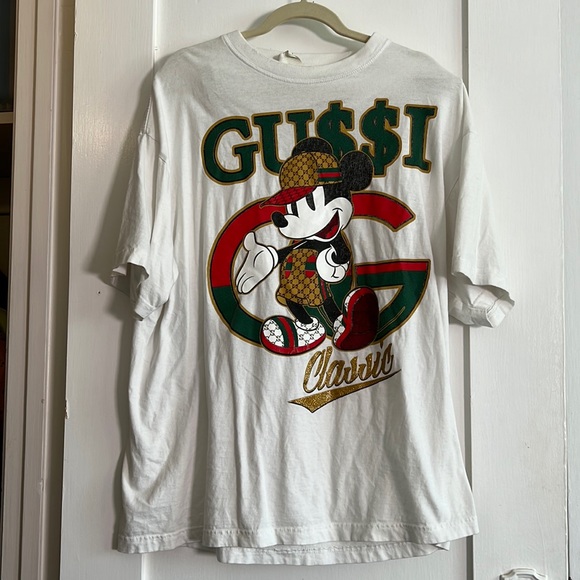 Shirts Fake Guessgucci Mickey Mouse Disney Tshirt Poshmark